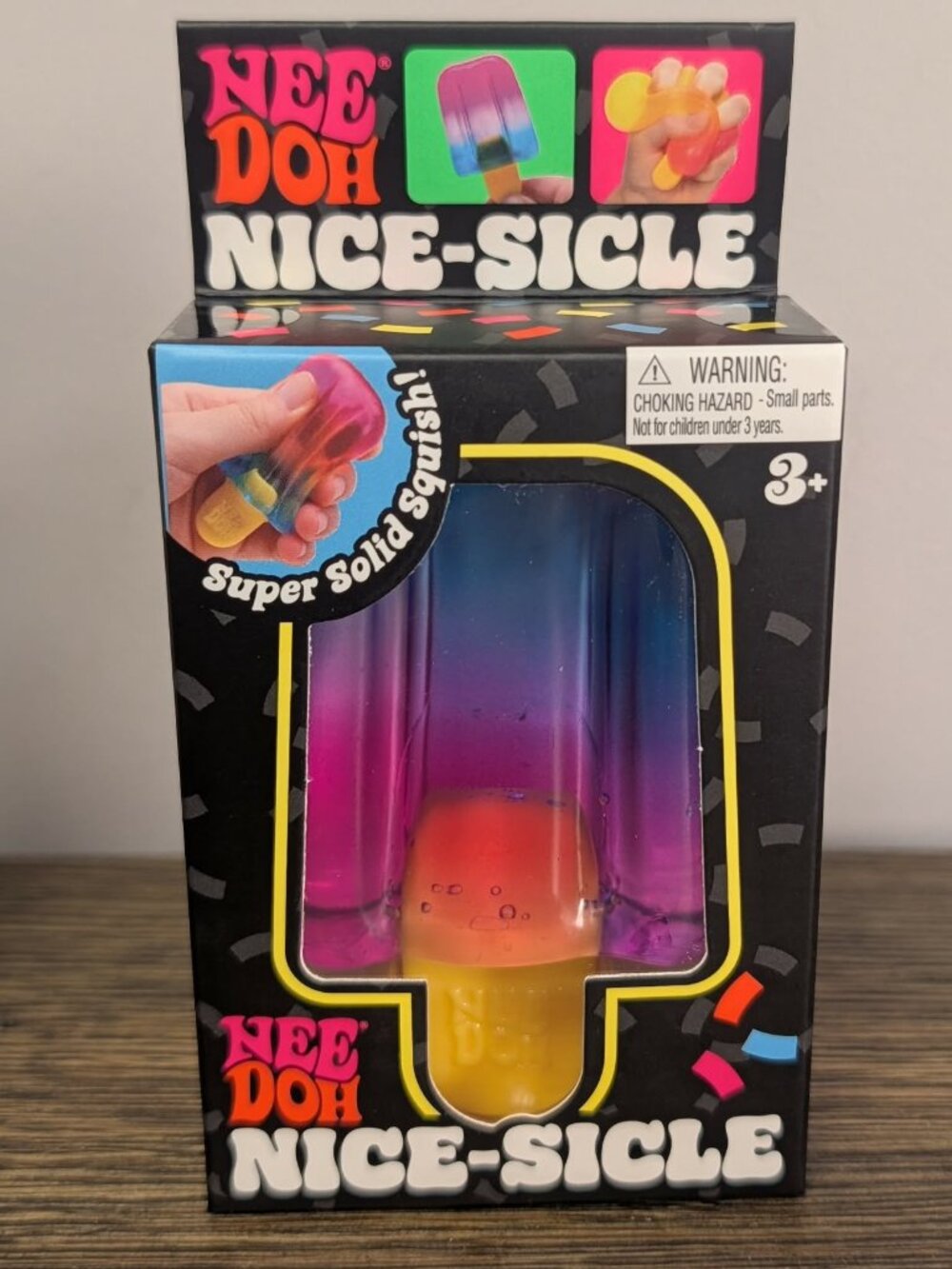 NeeDoh Nice-Sicle Pink Purple Blue Sensory Fidget Toy NEW
